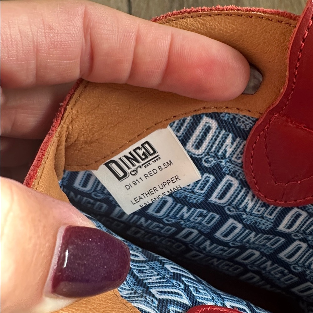 Dingo Red Leather Boots - Picture 3 of 4